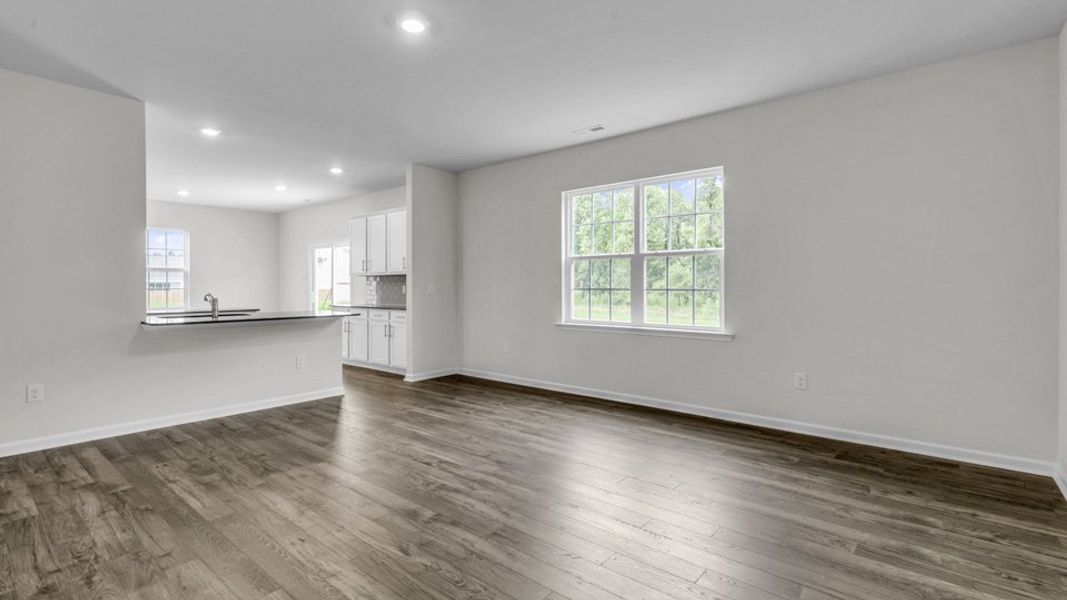 Representative unfurnished interior of a home built from the WILMINGTON by D.R. Horton in North Gate, Vass (Image 18).