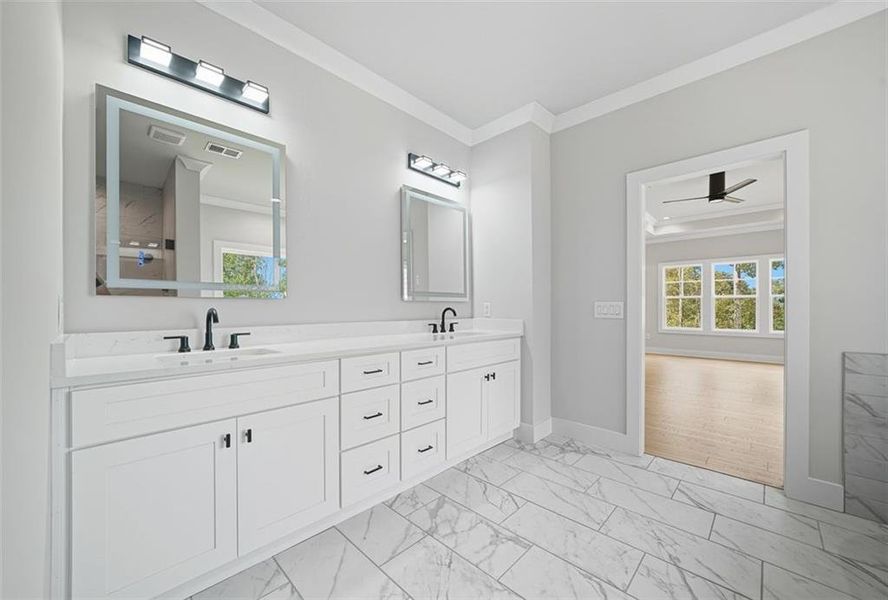 Furnished interior view inside a new home in , Dawsonville (Image 11).