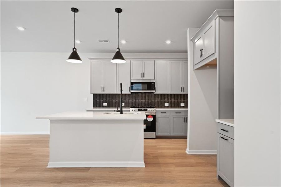 Furnished interior view inside a new home in The Village at Shallowford, Kennesaw (Image 6). Furnished interior view inside a new home in The Village at Shallowford, Kennesaw (Image 6).