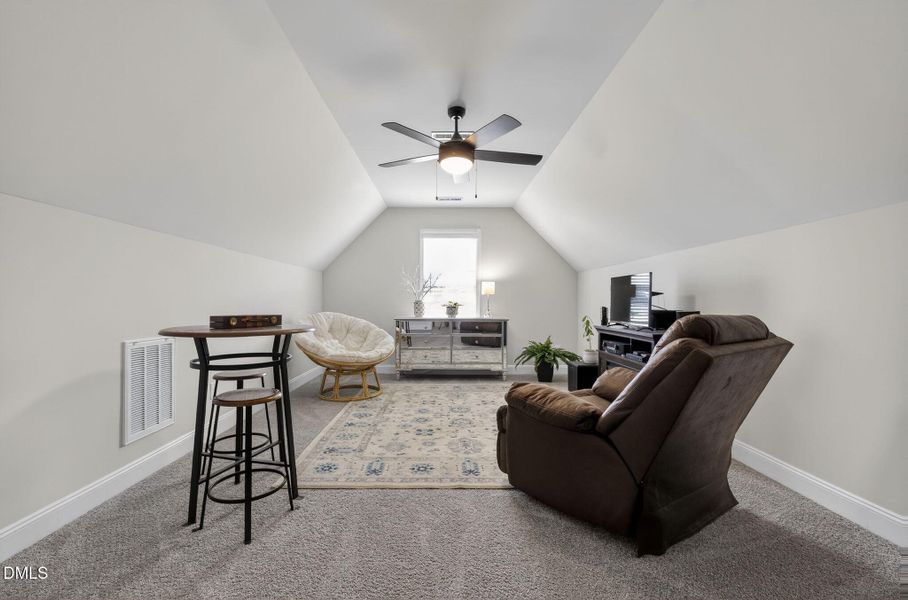 Finished room over garage