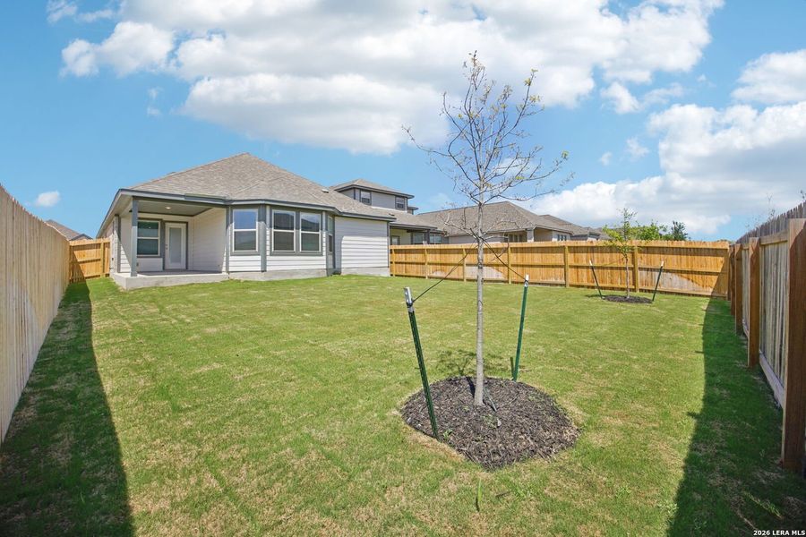 Exterior details and patio area of a home in Kallison Ranch, San Antonio (Image 23).
