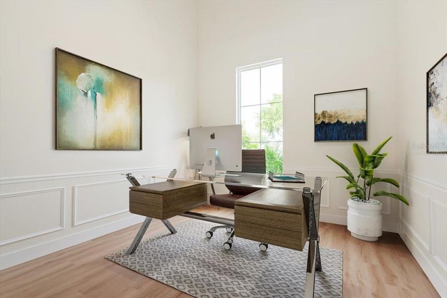 Study/Office - Virtually Staged