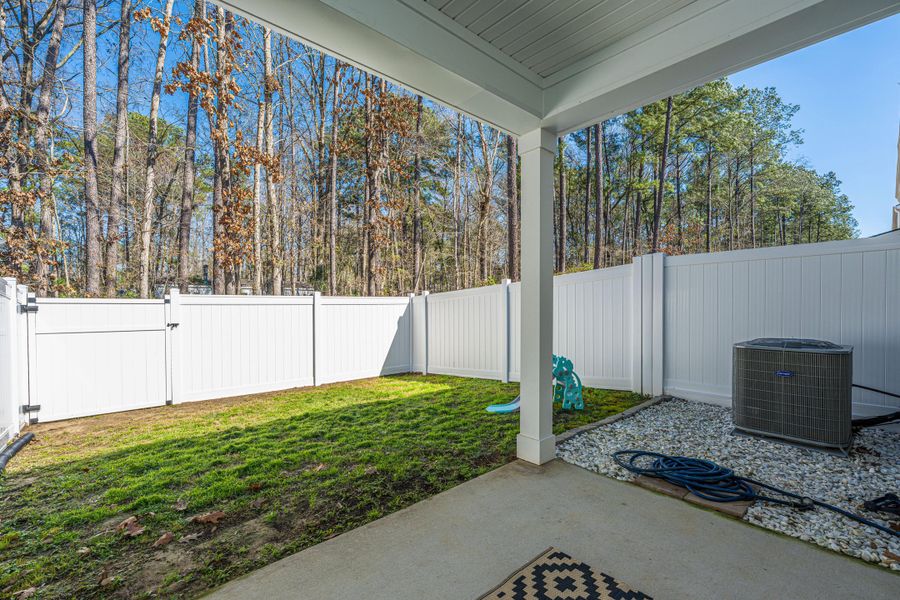 Exterior details and patio area of a home in , Charleston (Image 22). Exterior details and patio area of a home in , Charleston (Image 22).