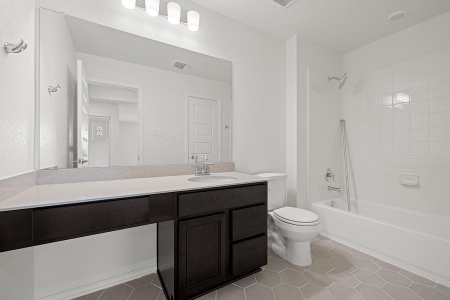 Furnished interior view inside a new home in Salerno - Heritage Collection, Round Rock (Image 10). Furnished interior view inside a new home in Salerno - Heritage Collection, Round Rock (Image 10).