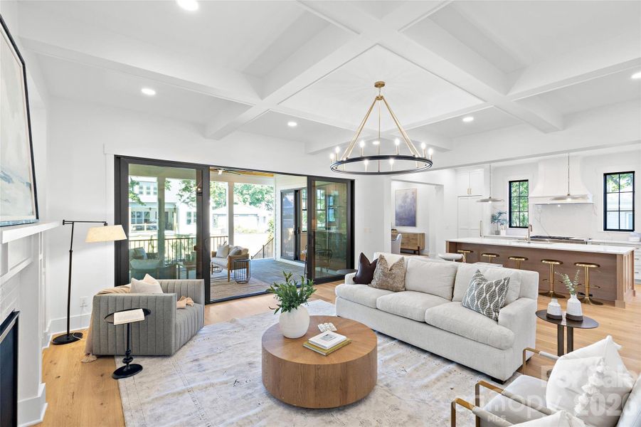 Furnished interior view inside a new home in , Charlotte (Image 9).