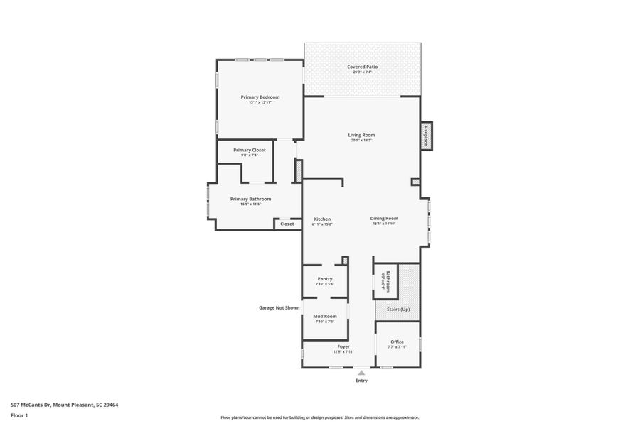 2D floor plan layout of this home in , Mount Pleasant, SC (Image 7).