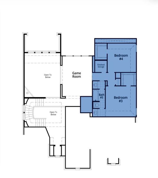 2D floor plan layout for the 220 Plan by Highland Homes in Harvest Green, Richmond, TX (Image 20). 2D floor plan layout for the 220 Plan by Highland Homes in Harvest Green, Richmond, TX (Image 20).