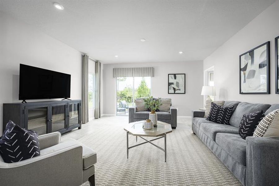 Representative furnished interior of a home built from the Coral by Ryan Homes in Touchstone, Lakeland (Image 7).