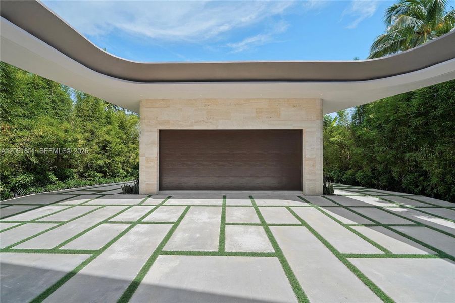 Exterior details and patio area of a home in , Miami Beach (Image 30). Exterior details and patio area of a home in , Miami Beach (Image 30).