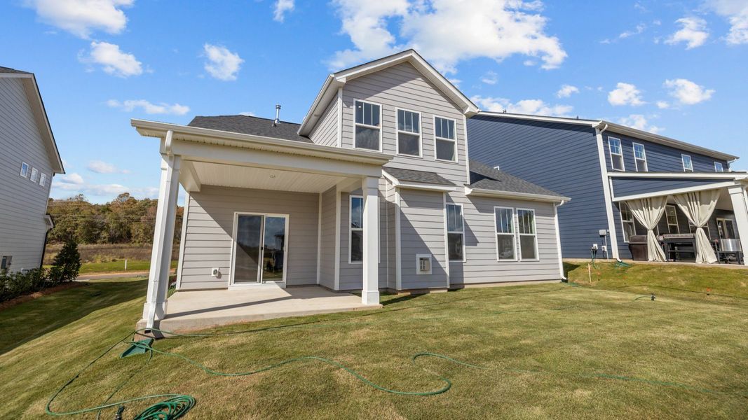 The Fairfield Plan by DRB Homes in McBride Indian Trail, NC - Rear Patio