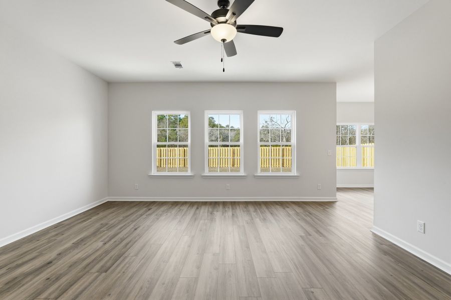 Representative unfurnished interior of a home built from the The Ryon by RTS Homes in The Pointe at Villages on Marne, Hinesville (Image 17).