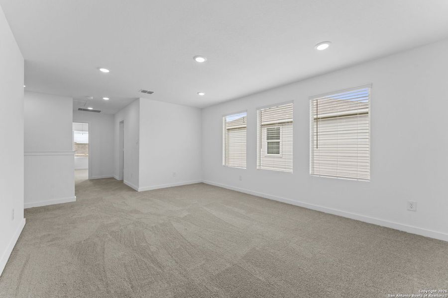 Spacious, unfurnished interior of a new home in Hightop Ridge, Converse (Image 11).