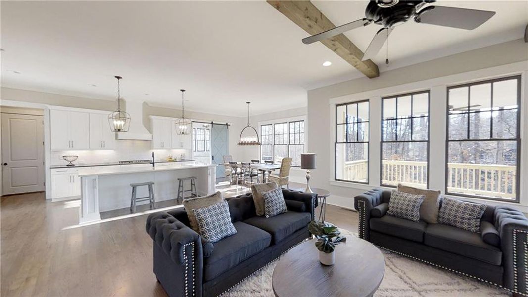 Furnished interior view inside a new home in , Marietta (Image 8).