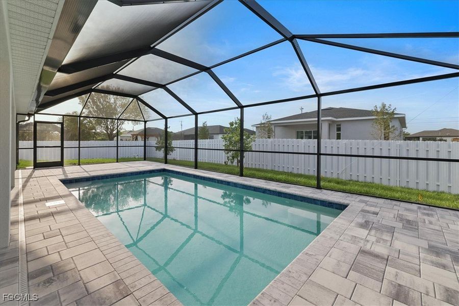 Exterior details and patio area of a home in Cape Coral, Cape Coral (Image 18). Exterior details and patio area of a home in Cape Coral, Cape Coral (Image 18).