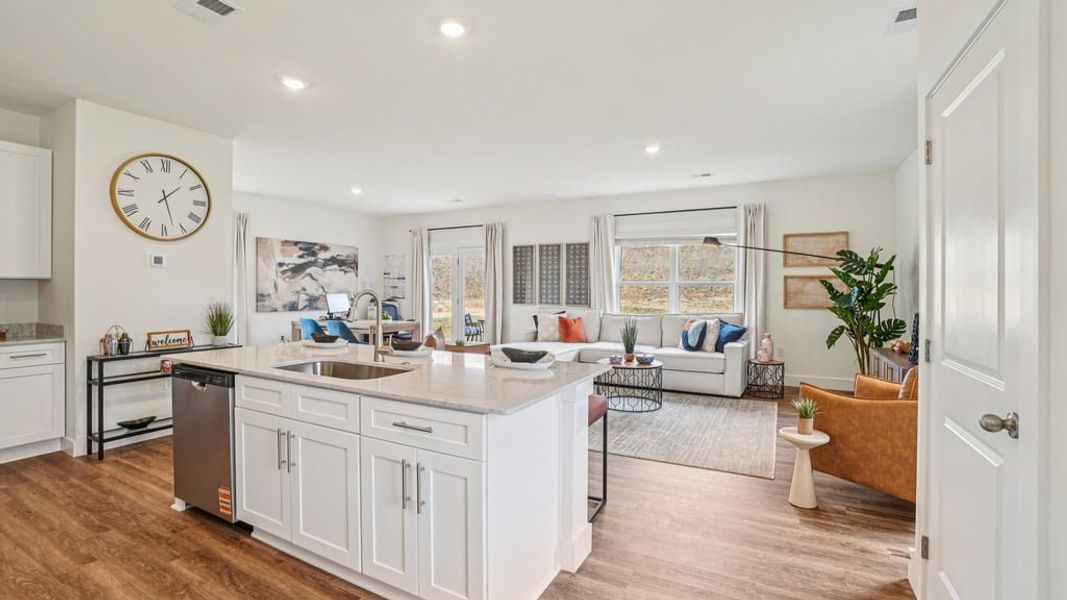 Furnished interior view inside a new home in The Hideaway at Fox Meadows, Bluff City (Image 6).
