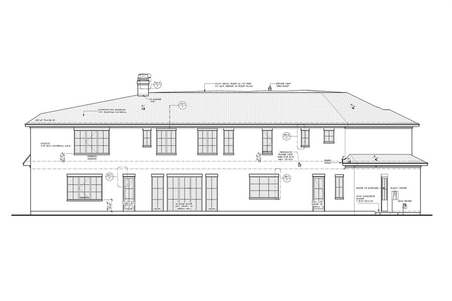 Rear Elevation!