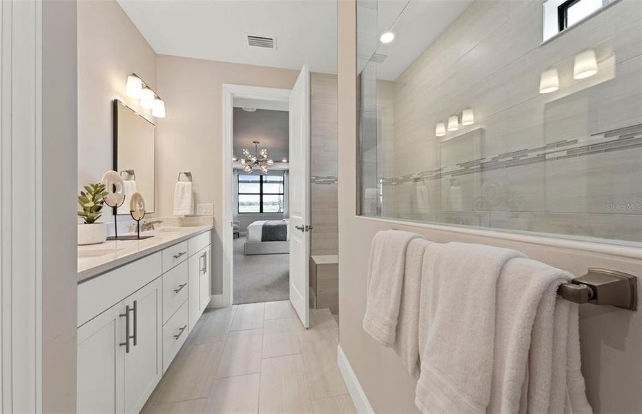 Furnished interior view inside a new home in Reagan Landing, Bradenton (Image 16).