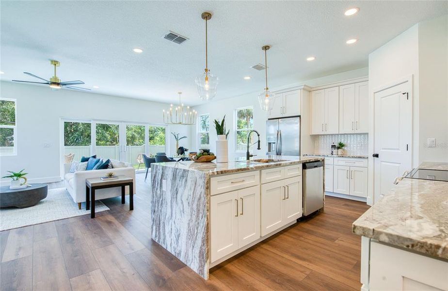 Furnished interior view inside a new home in , Palm Harbor (Image 7).