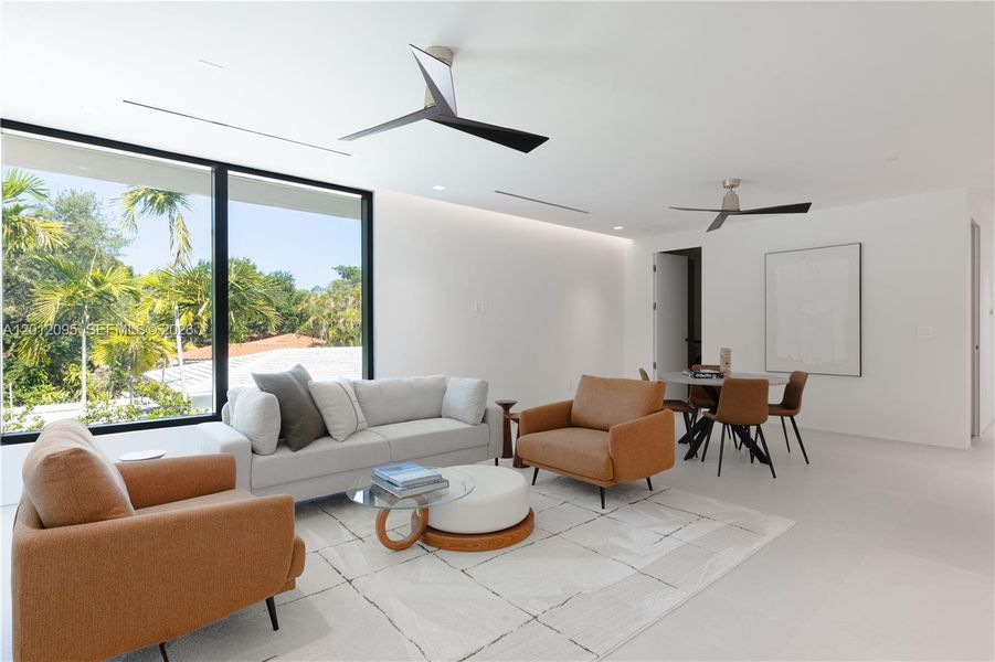 Furnished interior view inside a new home in , Miami Shores (Image 15). Furnished interior view inside a new home in , Miami Shores (Image 15).