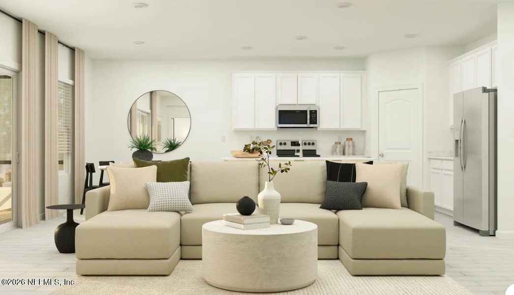 Furnished interior view inside a new home in Silver Meadows at SilverLeaf, St. Augustine (Image 9).