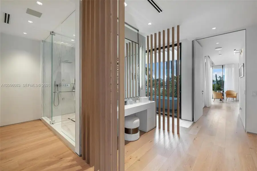 Furnished interior view inside a new home in , Miami Beach (Image 17).