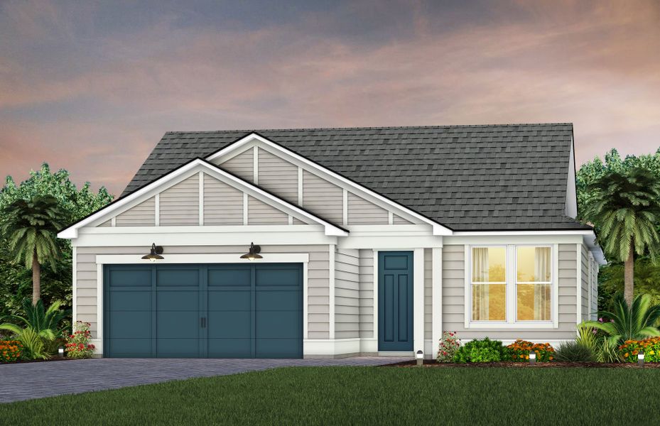 Representative exterior photo of a completed home built from the Prosperity by Del Webb in Del Webb Saint Johns, St. Johns, FL (Image 19).