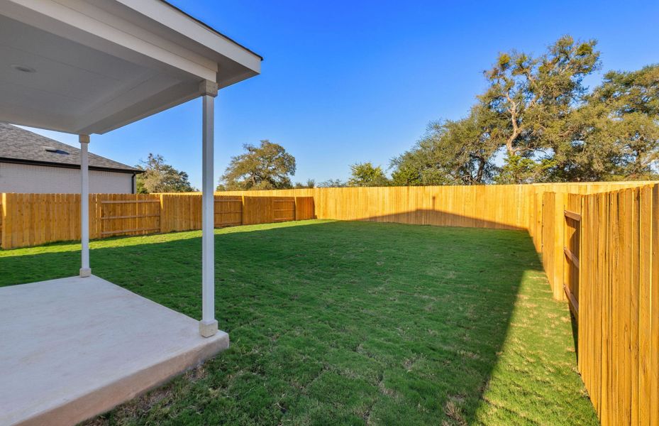 Exterior details and patio area of a home in Woodside, Georgetown (Image 29).