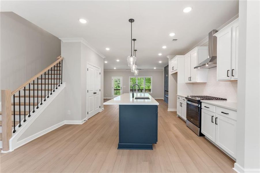 Furnished interior view inside a new home in Townes at South Main, Kennesaw (Image 4).