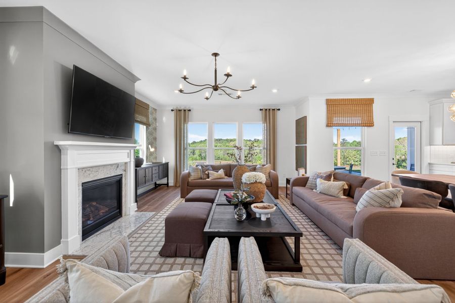 Representative furnished interior of a home built from the Riverton by Pulte Homes in Riversprings, Dacula (Image 13).