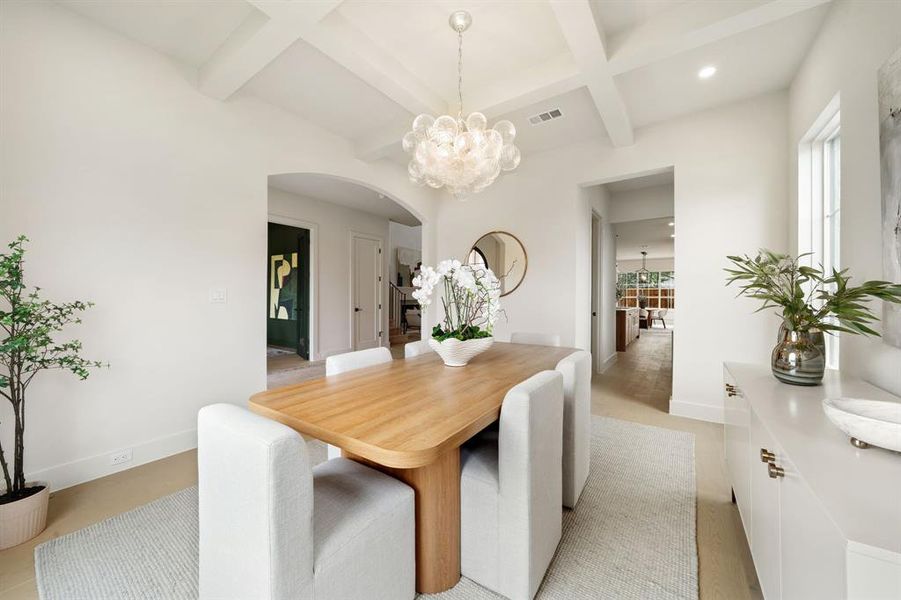 Furnished interior view inside a new home in , Dallas (Image 19). Furnished interior view inside a new home in , Dallas (Image 19).