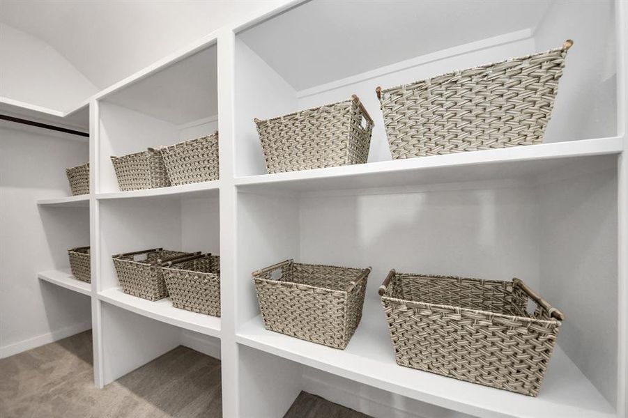 Seller built out storage space in study - perfection!