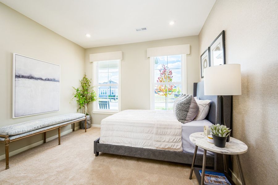 Representative furnished interior of a home built from the Camden by Fischer Homes in Easton Park, Dallas (Image 36).