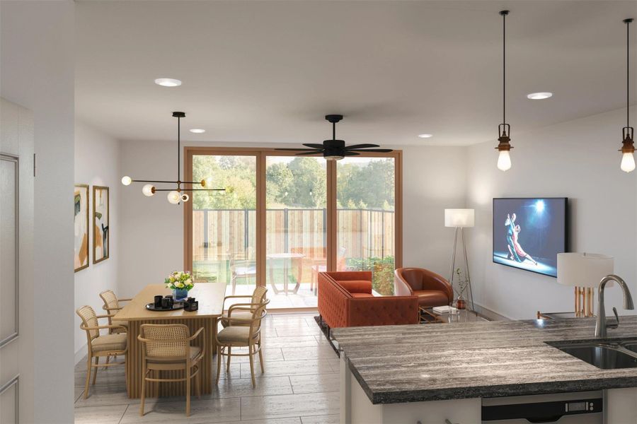 Furnished interior view inside a new home in , Austin (Image 13).