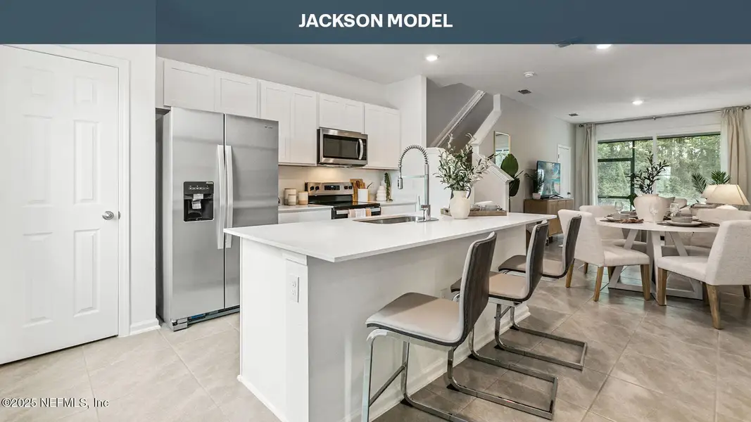 Furnished interior view inside a new home in Stokes Landing, St. Augustine (Image 12).