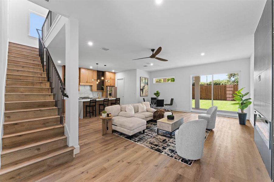 Furnished interior view inside a new home in , Dallas (Image 26). Furnished interior view inside a new home in , Dallas (Image 26).