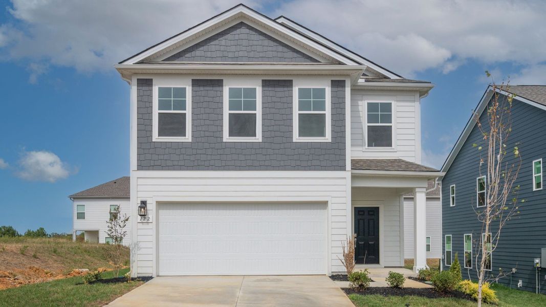 Front exterior of beautiful two-story home in Shelbyville, TN