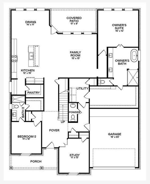 2D floor plan layout of this home in Scotts Bend, Baytown, TX (Image 2). 2D floor plan layout of this home in Scotts Bend, Baytown, TX (Image 2).