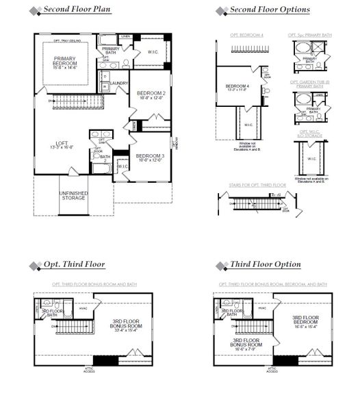 2D floor plan layout for the Oxford by Eastwood Homes in Ashton Lakes, Lexington, SC (Image 4).