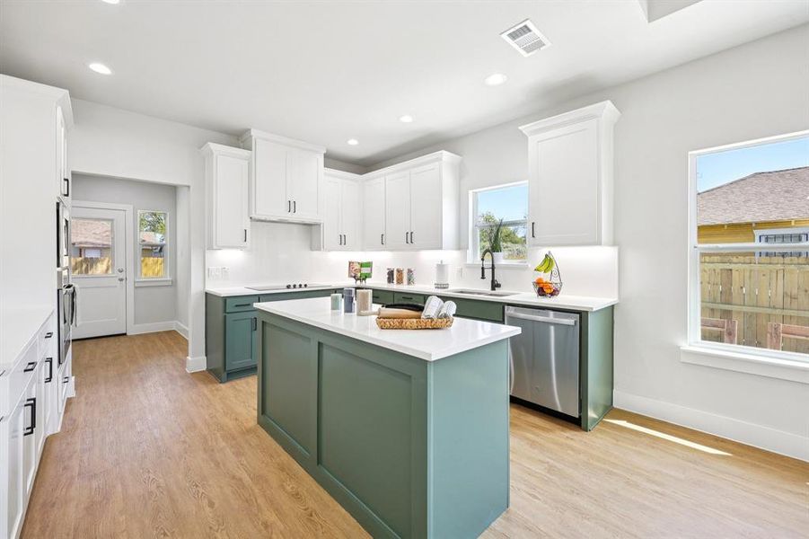 Furnished interior view inside a new home in , Dallas (Image 12).