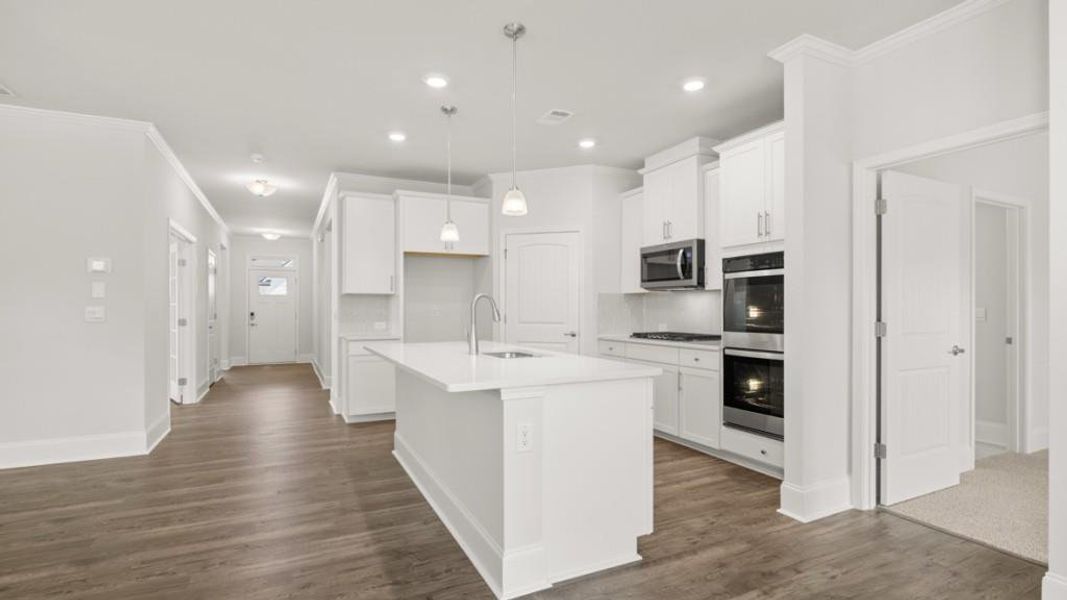 Furnished interior view inside a new home in , Dallas (Image 8).