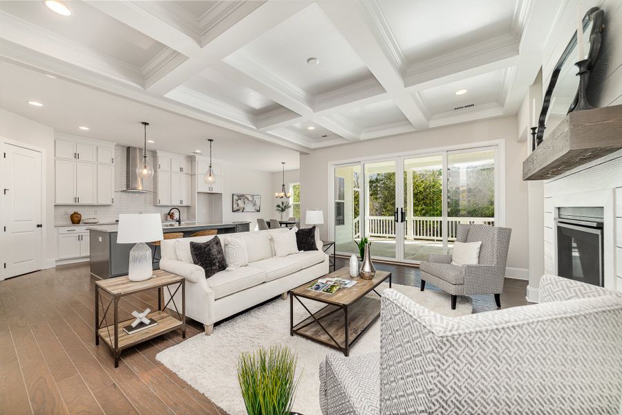 Representative furnished interior of a home built from the Madison by Greybrook Homes in Harbor Watch, Statesville (Image 9).