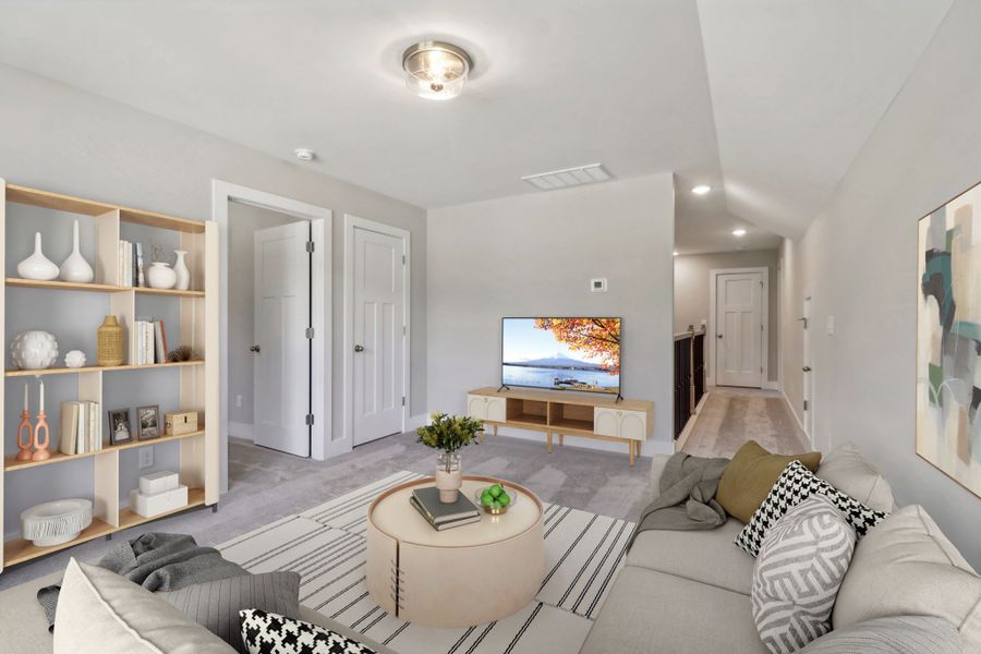 Representative furnished interior of a home built from the Audrey II by Great Southern Homes in Collins Cove, Chapin (Image 46).