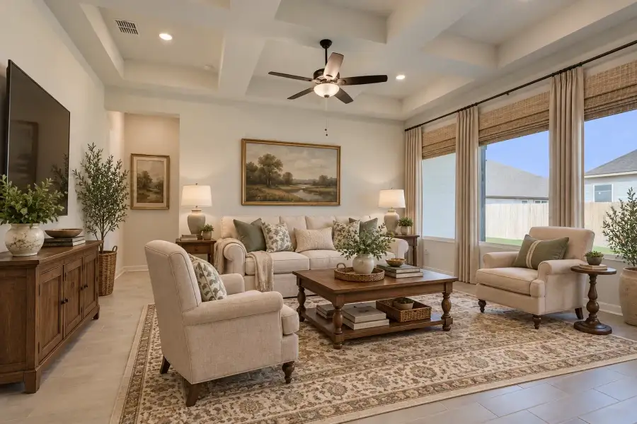 Representative furnished interior of a home built from the Kerrville by Ashton Woods in Saddlebrook Ranch, Schertz (Image 11).