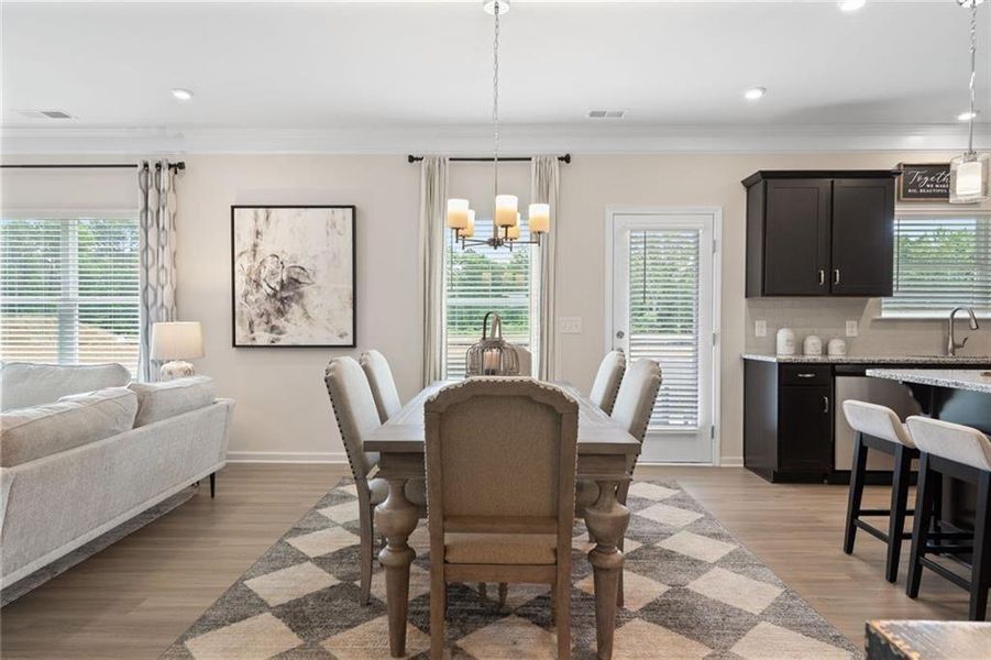 Furnished interior view inside a new home in Hawks View, Ringgold (Image 9).