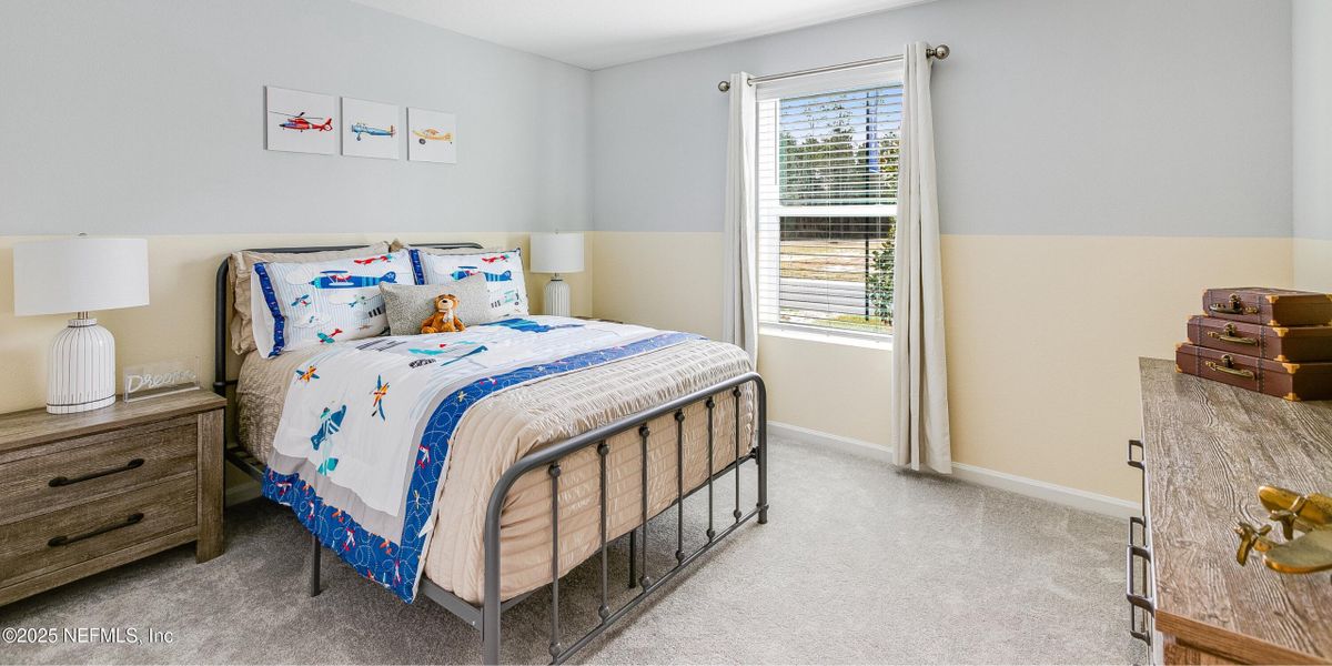 Furnished interior view inside a new home in Kings Preserve, Jacksonville (Image 11). Furnished interior view inside a new home in Kings Preserve, Jacksonville (Image 11).