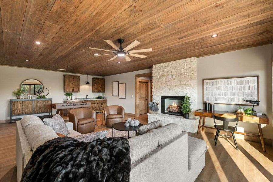Furnished interior view inside a new home in , Blue Ridge (Image 8).