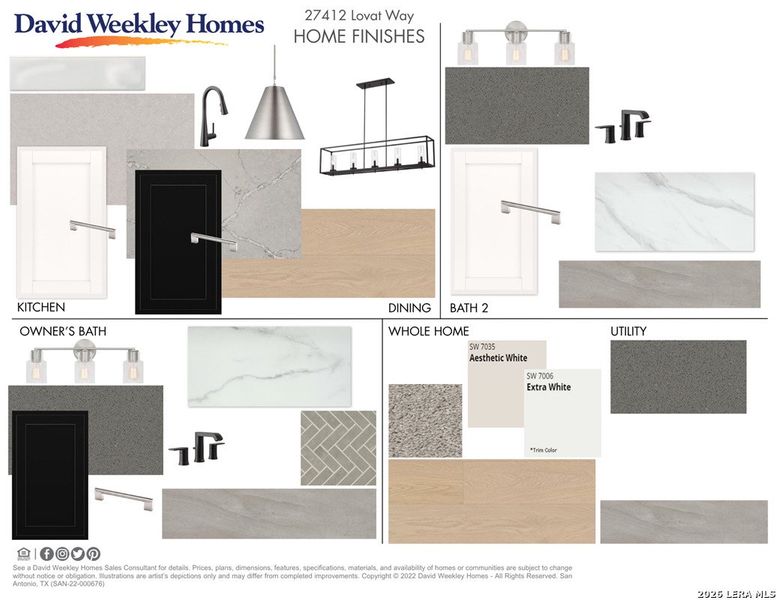 Sample of building materials used in homes in Windsong - Reserve Series, Boerne (Image 2). Sample of building materials used in homes in Windsong - Reserve Series, Boerne (Image 2).