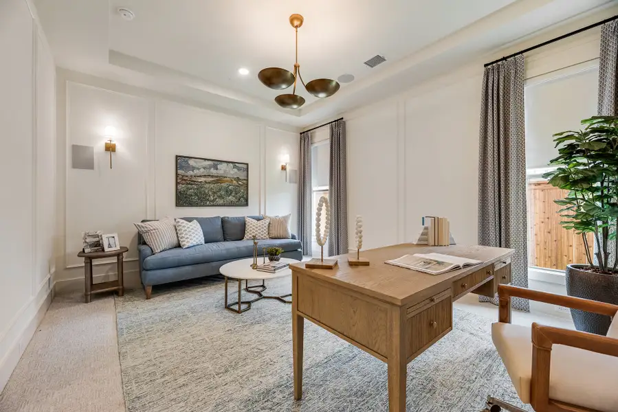 Furnished interior view inside a new home in Park Place - 80' Lots, Prosper (Image 20).