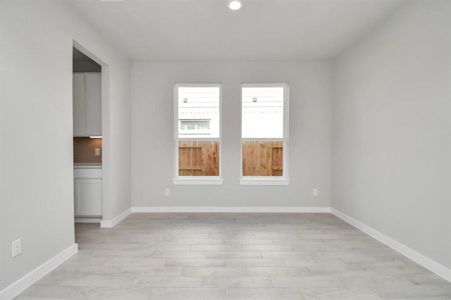 Another perspective of the dining area.