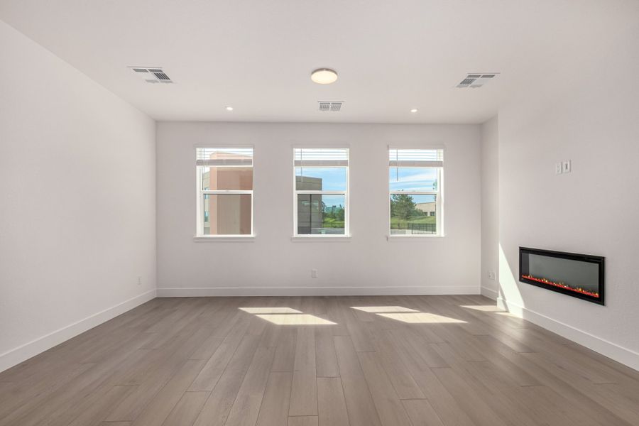 Representative unfurnished interior of a home built from the Danielle by Lokal Homes in Ascent at Inverness, Englewood (Image 12).